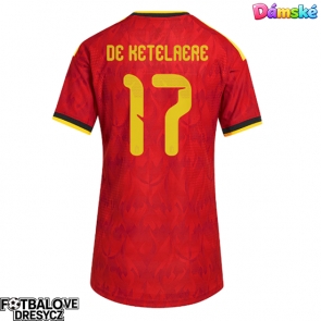 Belgie Charles De Ketelaere #17 Dámské Domácí Dres MS 2026 Krátký Rukáv